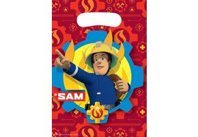 Amscan Uitdeelzakjes Brandweerman Sam 8 Stuks