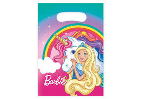 8 uitdeelzakjes Barbie Fantasy World