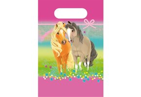Pretty Pony paarden uitdeelzakjes 24x16cm | 8 stuks
