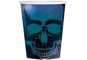 8 bekers Shimmer Skull 250 ml