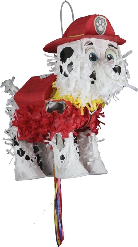 PAW Patrol - Pull Pinata - Marshall - Rood/Wit