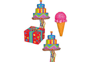 Pinata Taart Rood 42x37 Cm