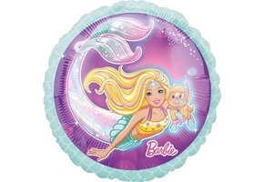 Amscan Folieballon Barbie Zeemeermin 43 Cm Paars