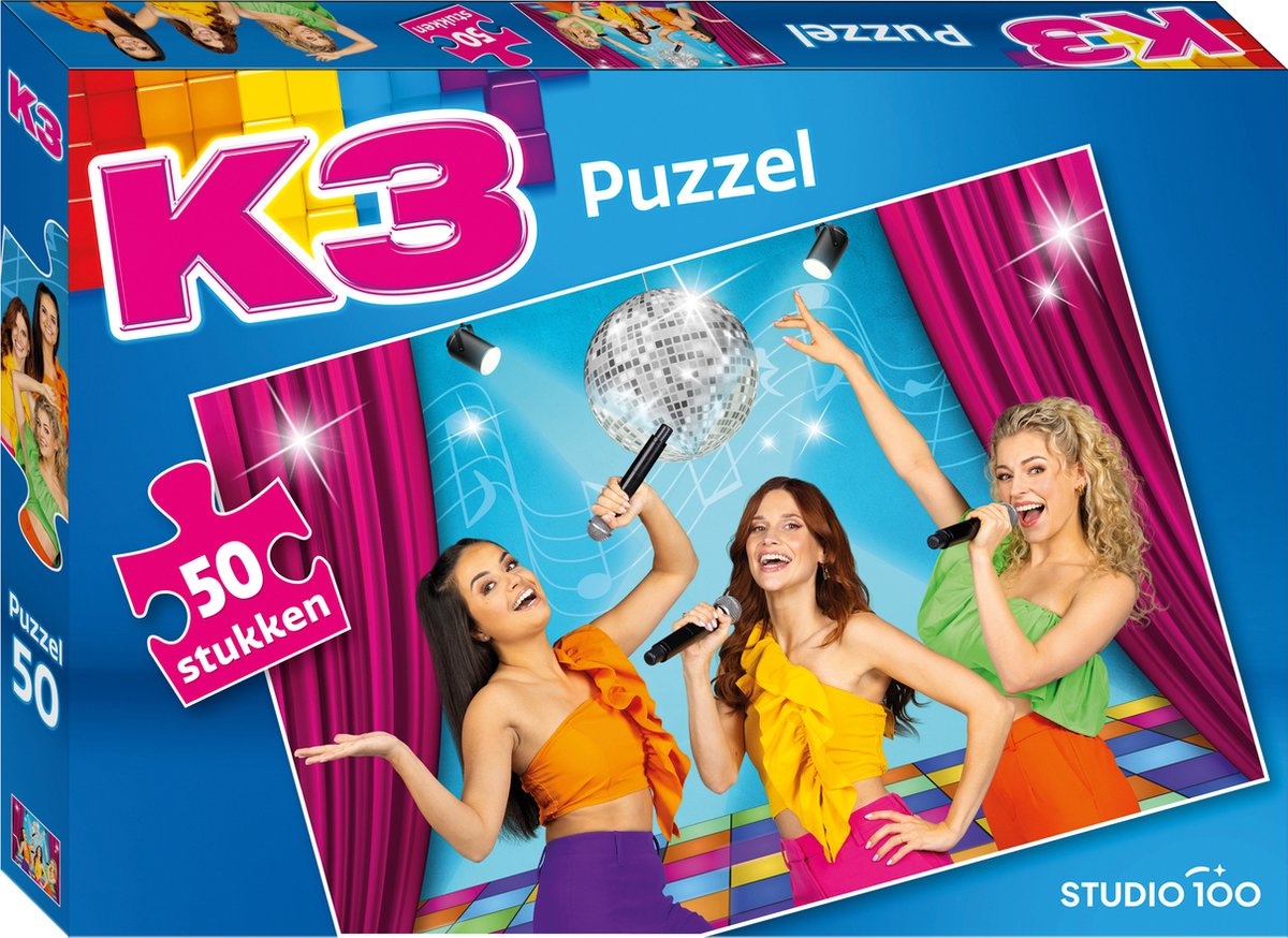 K3 puzzel - Alle kleuren - 50 stukjes
