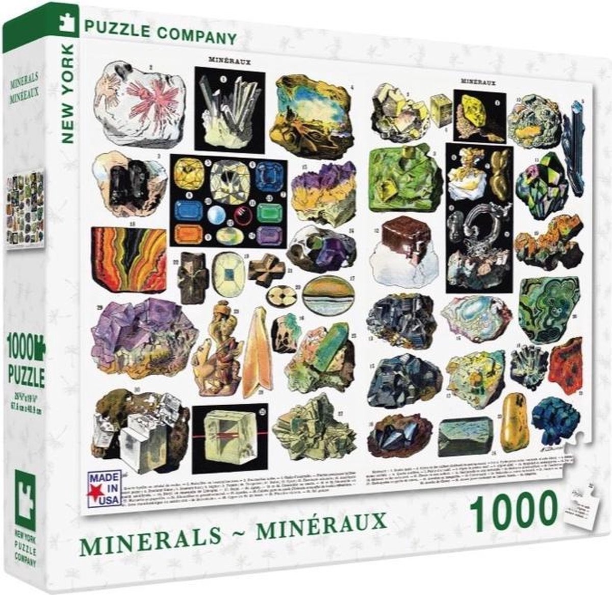 New York Puzzle Company New York Puzzel Bedrijf Mineralen 1000 stukjes