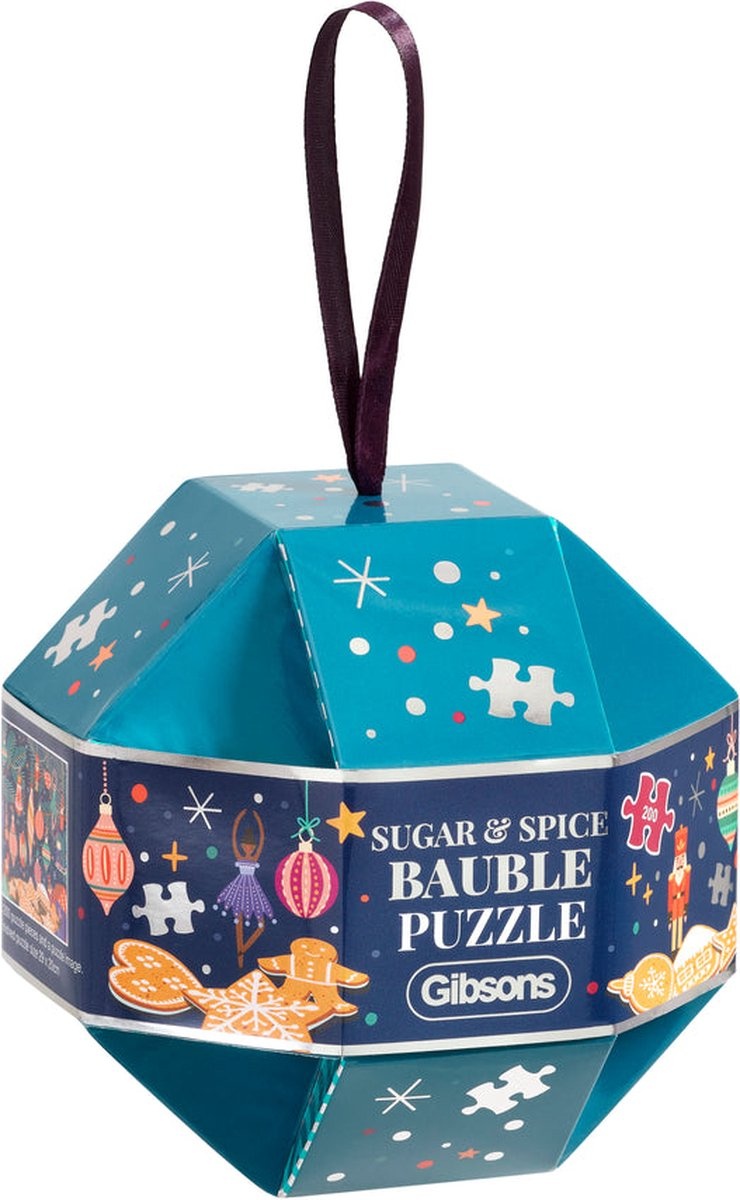 Gibsons Sugar and Spice Bauble Jigsaw Puzzle 200 stukjes