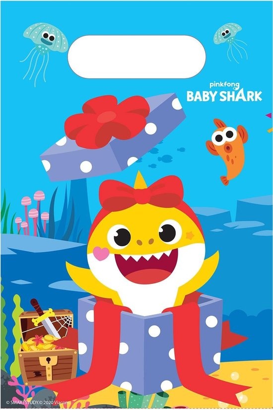 Uitdeelzakjes Baby Shark | 8 stuks