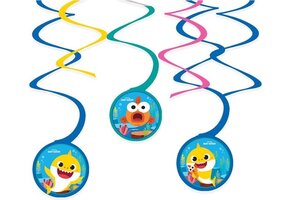 Pinkfong Swirl-slingers Baby Shark Junior 30/60 Cm Papier 6-delig