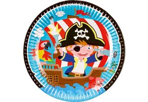 Amscan - Piraten borden (8 stuks) - 23 cm