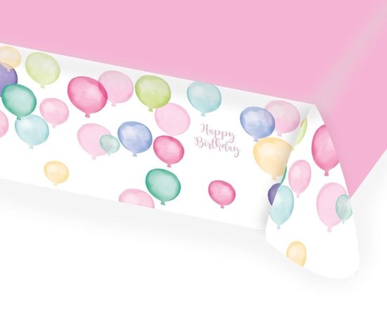 Amscan Tafelkleed Happy Birthday 115 X 175 Cm Papier Pastel