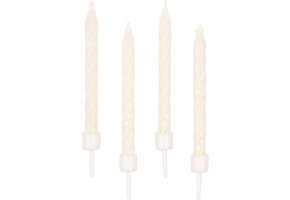 AMSCAN - 10 fosforescerende kaarsen 6 cm