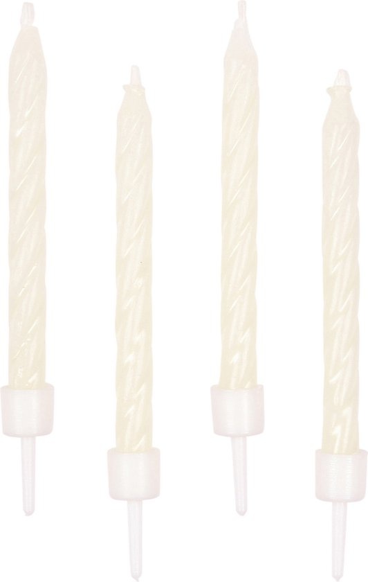 AMSCAN - 10 fosforescerende kaarsen 6 cm