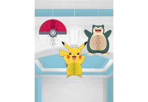 RIETHMULLER - 3 Pokémon honingraat versieringen