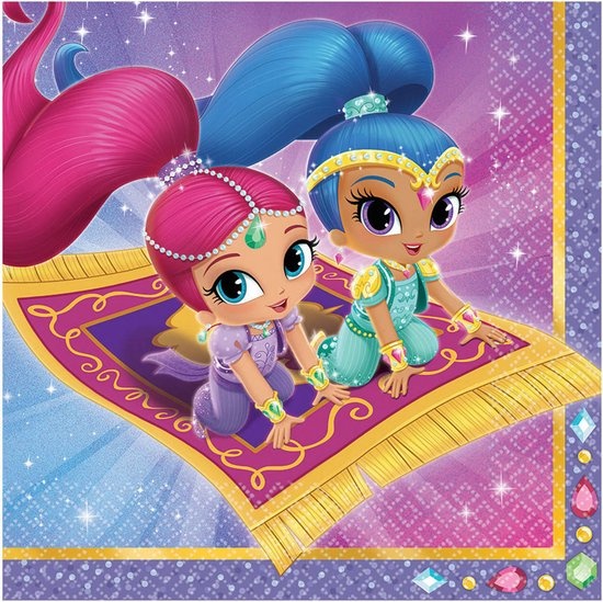 AMSCAN - 20 Shimmer + Shine servetten