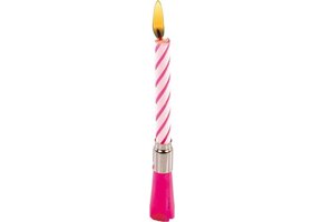 Riethmüller Verjaardagskaars Met Muziek 12 Cm Wax Roze/wit