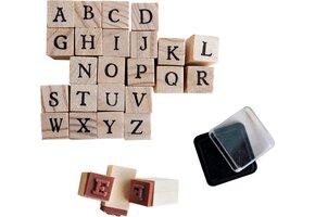 Stempelset Alfabet School Start