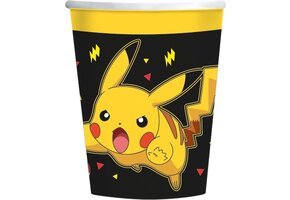 Amscan - Pokémon bekers - Karton - 8 Stuks - Decoratie > Bekers, glazen en bidons.