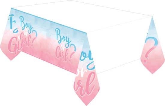 Riethmuller - Gender Reveal - Tafelkleed Boy or Girl (120 x 180 cm)