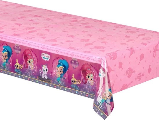 Nickelodeon Tafelkleed Shimmer En Shine 180 Cm Roze