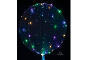 Amscan Led-ballon Clearz Crystal Clear 46 Cm Folie Disco