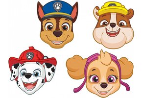 PAW Patrol - Verkleedmasker - 25,3cm - Multicolor - 8 stuks