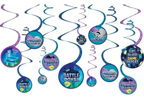 12 Battle Royal spiraal hang decoratie 13 cm