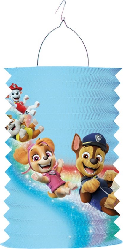 Amscan - Paw Patrol - Treklampion 28 cm - Lampion sint maarten - lampionnen - Sint maarten optocht - lampionnen papier