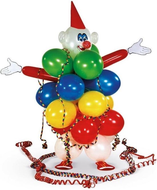 Amscan Decoratieset Clown Met Ballonnen Latex/papier