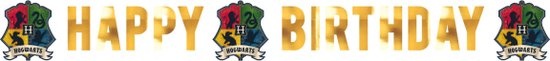 Harry Potter House - Letterslinger Happy Birthday - 180 x 13 cm