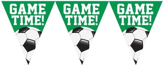Amscan Vlaggenlijn Voetbal 365 Cm Papier Groen