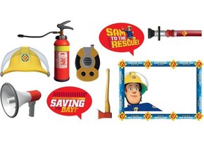 AMSCAN - 9 Sam de Brandweerman photobooth accessoires - Decoratie > Photobooth en posters