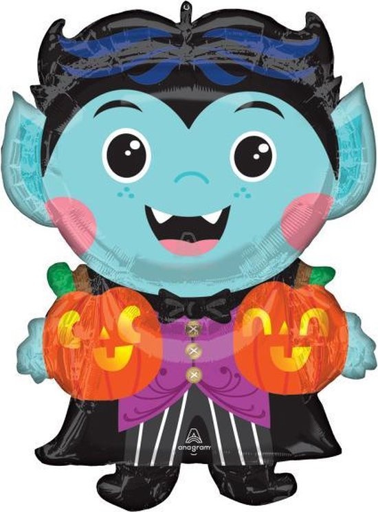 Anagram Folieballon Vampire 60 X 76 Cm Zwart