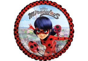 Amscan - Miraculous - Lady Bug - Folie ballon - 43cm - Leeg -1 Stuks