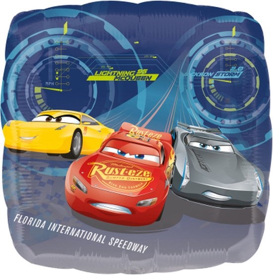 Amscan - Disney Cars - Folieballon - Helium ballon - Leeg - 43CM - 1 Stuks.