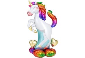 Amscan - Airloonz - Unicorn/Eenhoorn (139cm)
