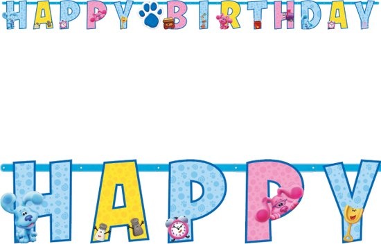Amscan - Blue's Clues Letterbanner (15 x 180 cm)
