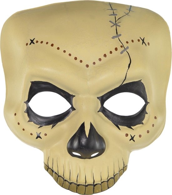 Amscan Masker Witch Doctor Beige Maat One-size
