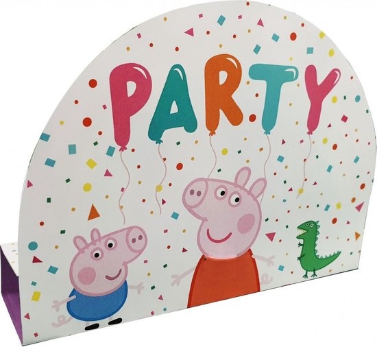 Amscan - Peppa Pig - Uitnodigingen (8 stuks)