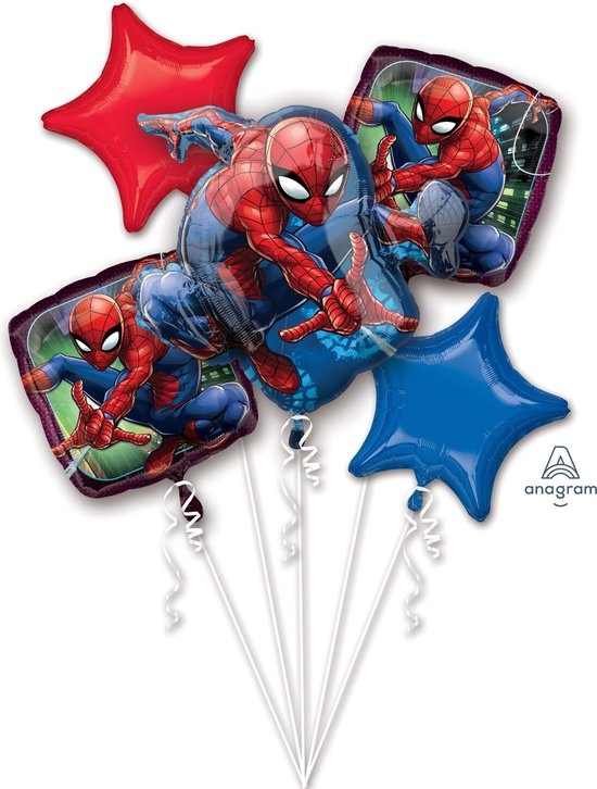 RIETHMULLER - 5 Spiderman folieballonnen
