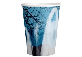 8 stuks Halloween Night of horrors kartonnen bekers 250ml