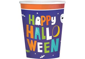 8 Kartonnen bekers Halloween 250ml