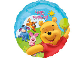 Pooh & Friends Sunny Verjaardag Folieballon 45 cm