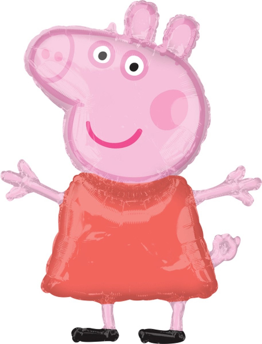 Peppa Pig - Folie ballon - Helium ballon - Super Shape - 63 X 81 Cm - Leeg - 1 Stuk