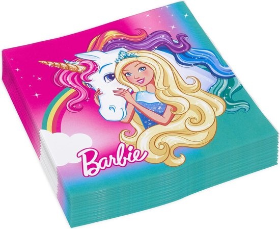 AMSCAN - 20 Papieren servetten Barbie Dreamtopia - Decoratie > Papieren servetten