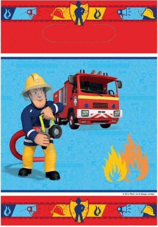 Fireman Sam Uitdeelzakjes 23x16cm 8 stuks