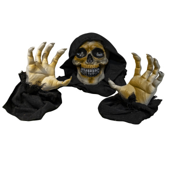 Animatronic Groundbreaker Reaper Hoofd: 17 cm x 18 cm x 27 cm, Handen: 12 cm x 10 cm x 26 cm