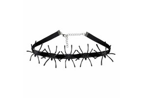 Kostuumaccessoire ketting Spider Black halloween