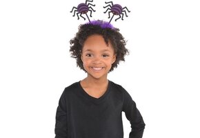 Amscan Haarband Spinnen Polyester Zwart/paars One-size