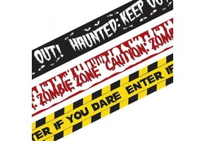 AMSCAN - Set van 3 rollen afzetlint Halloween - Decoratie > Muur-, deur- en raamdecoratie