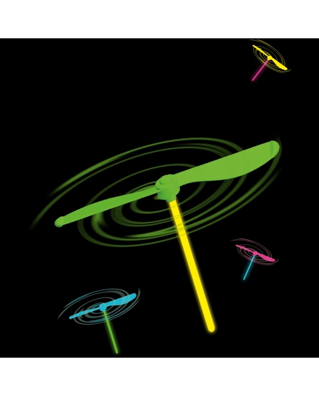 Glowstick met propeller - set van 4 stuks